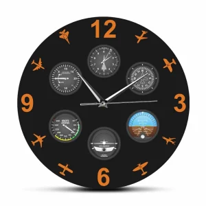 Horloge murale avion