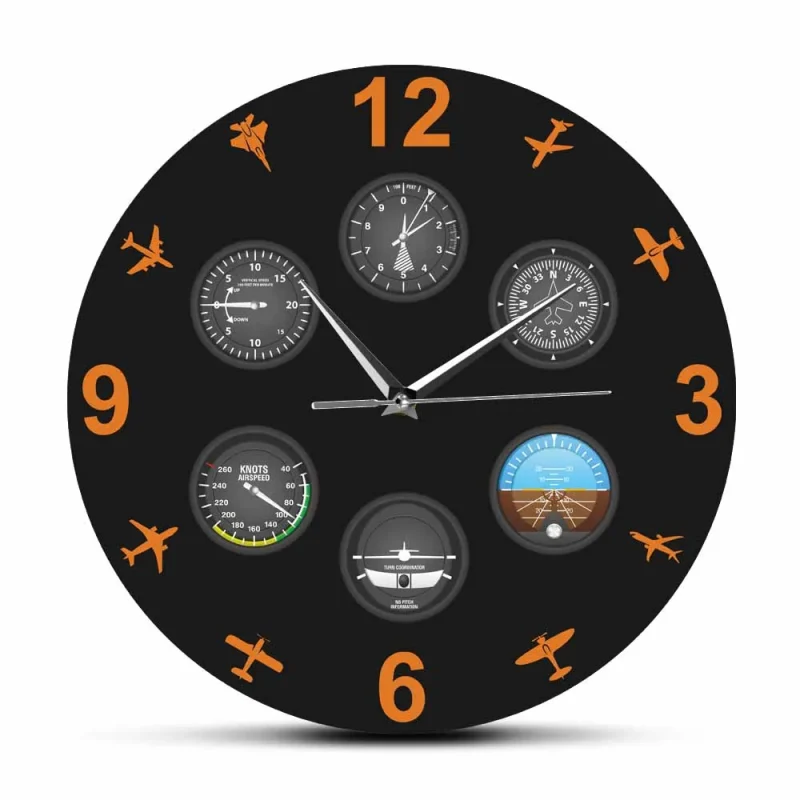 Horloge murale avion