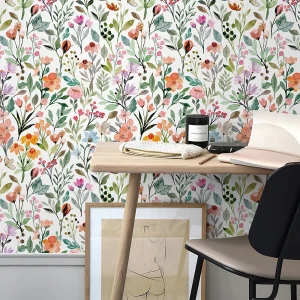 Papier peint floral