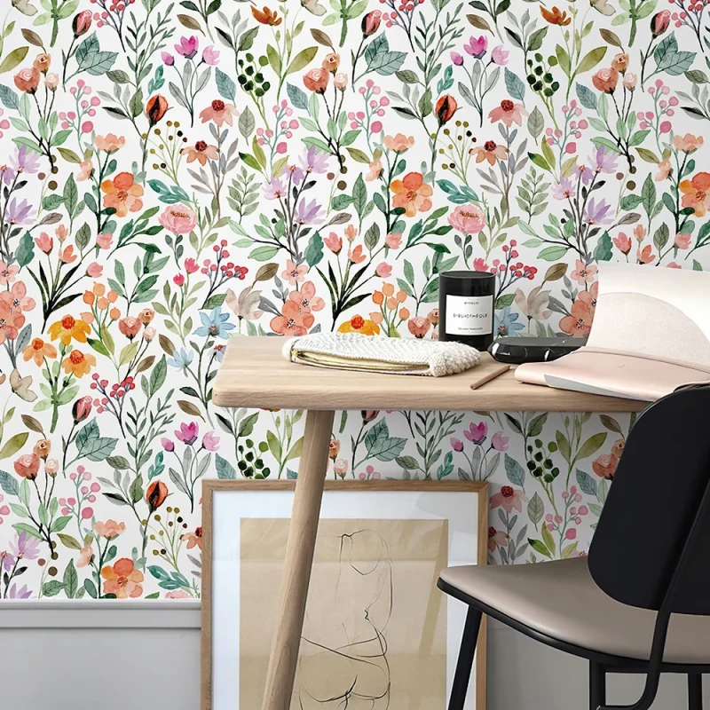 Papier peint floral