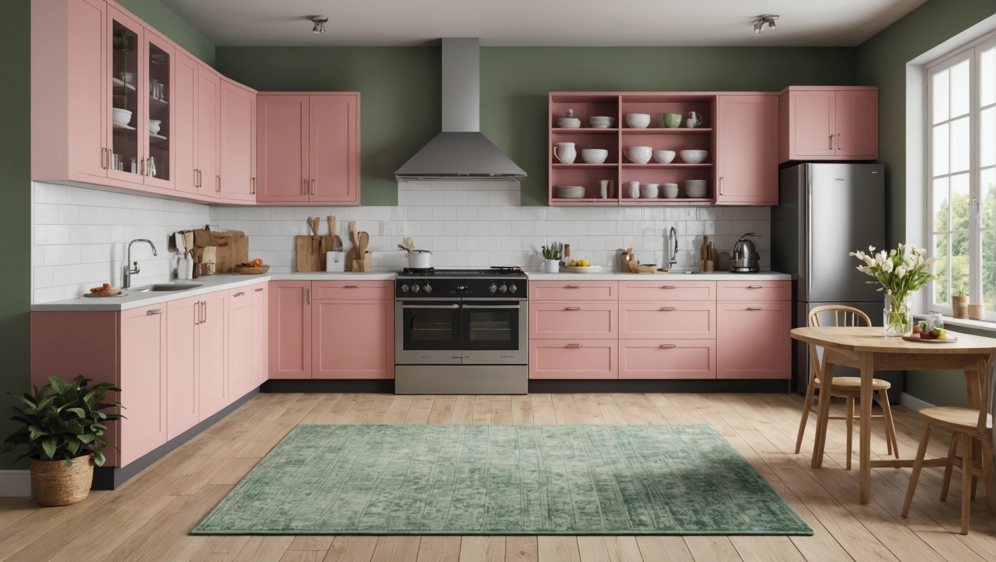 Quel tapis choisir avec une cuisine couleur magnolia​?