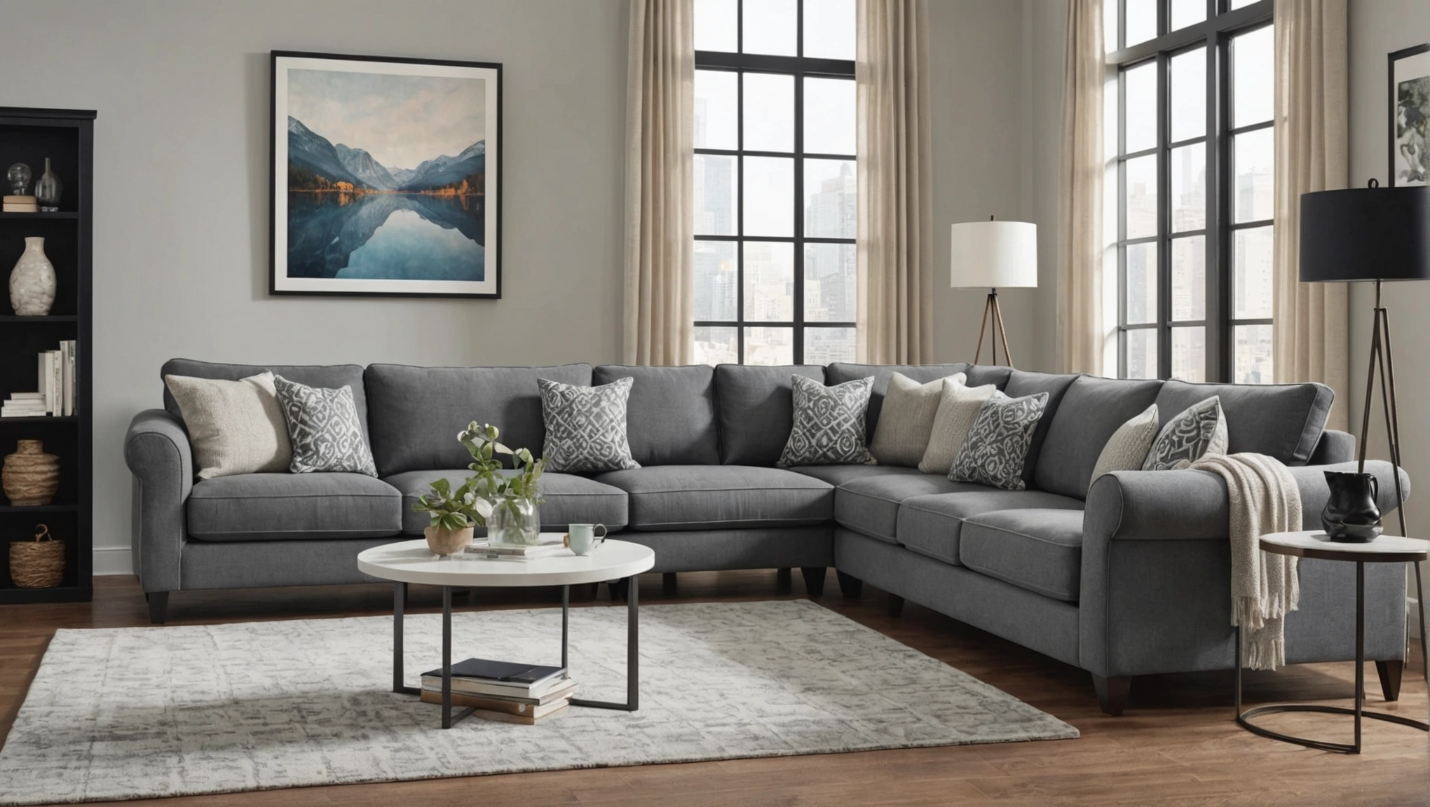 Quelle couleur de coussin pour un canapé gris?