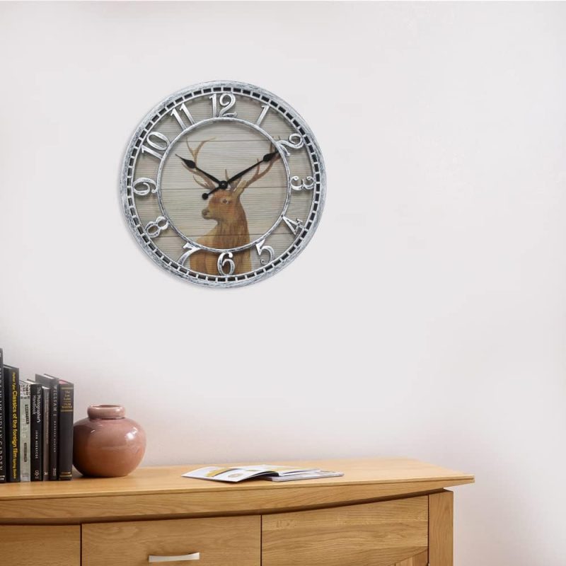 Horloge murale Cerf