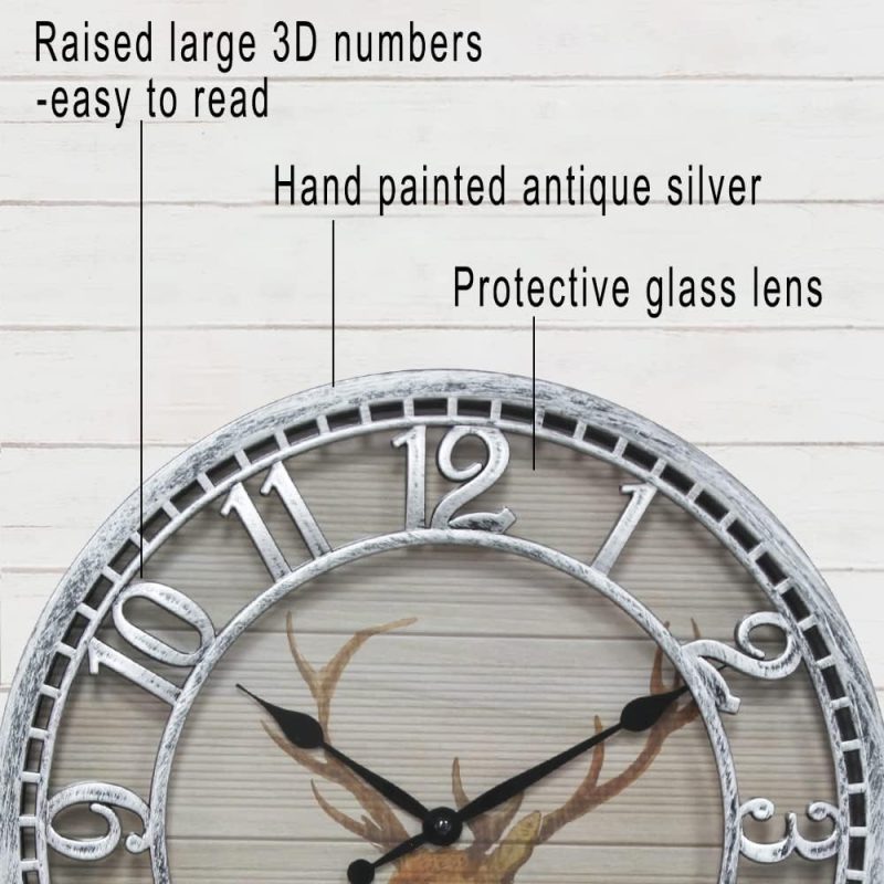 Horloge murale Cerf