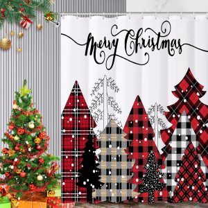 Rideau de douche de Noel