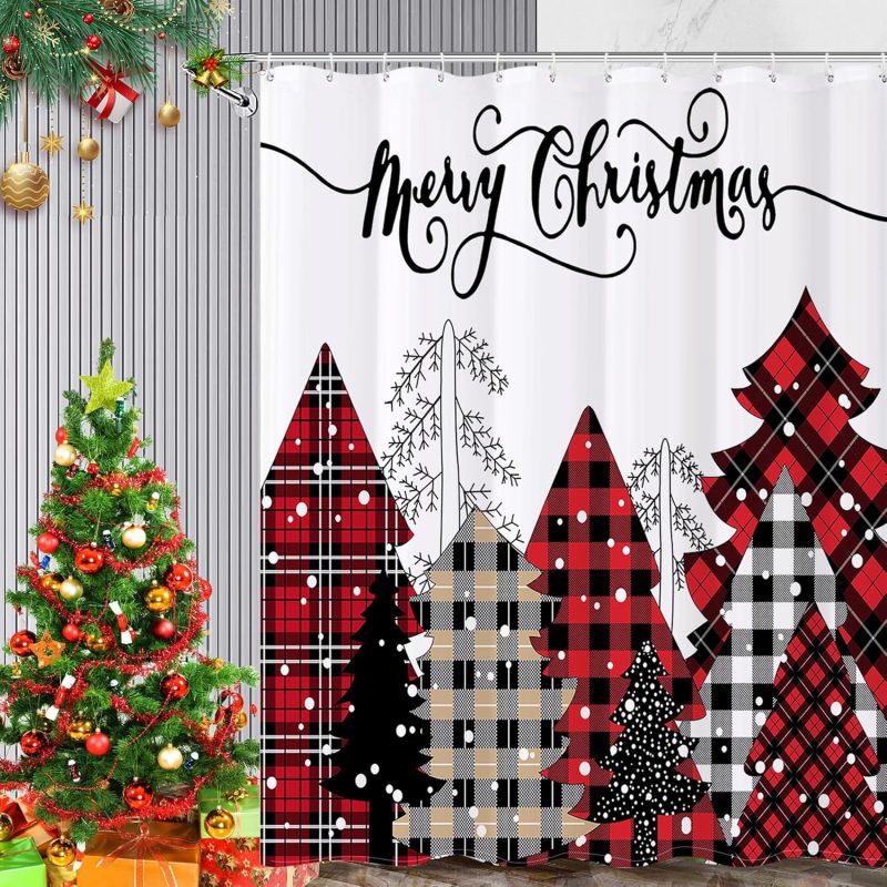 Rideau de douche de Noel