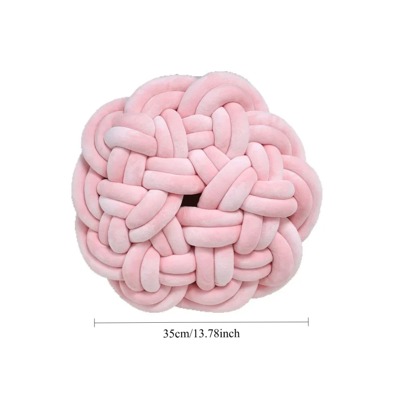 Coussin de qualité en polycoton rose – Image 2