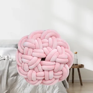 Coussin de qualité en polycoton rose