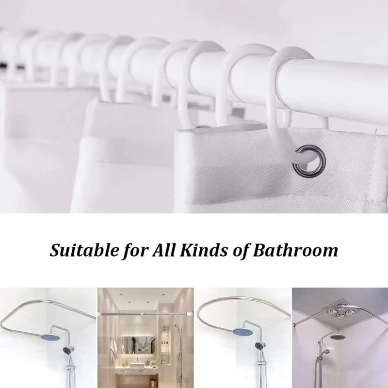Rideau de douche au design géométrique – Image 3