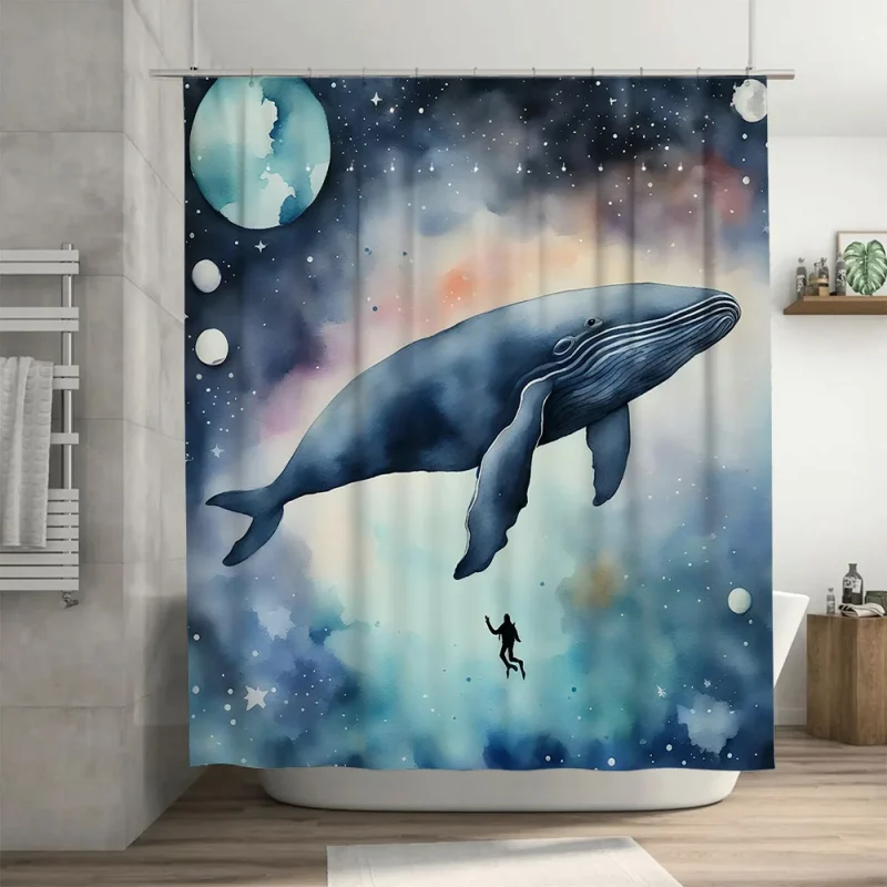 Rideau de douche baleine – Image 3