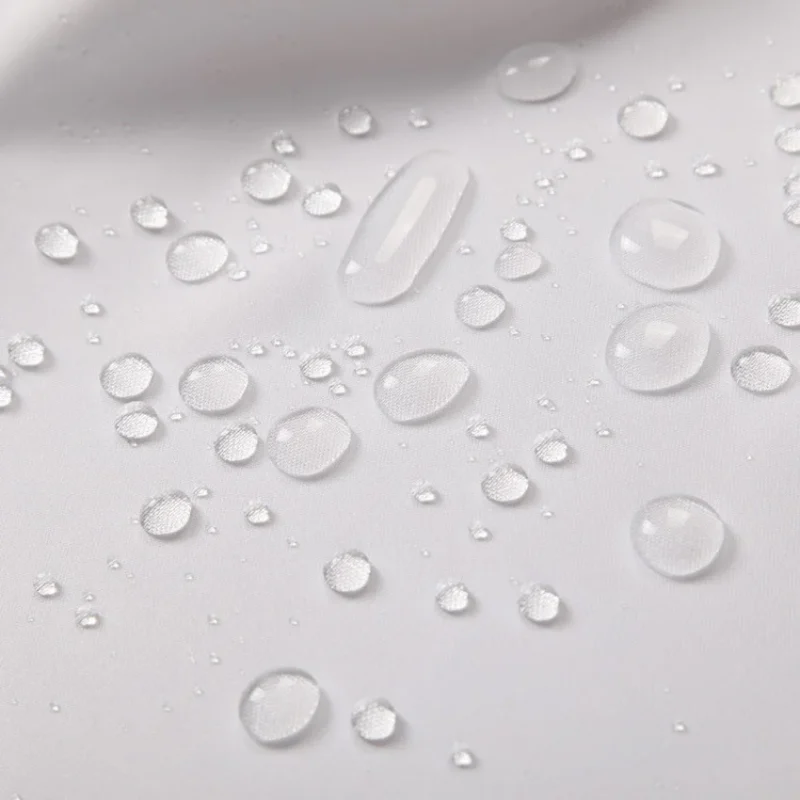 Waterproof white polyester shower curtain - Image 2