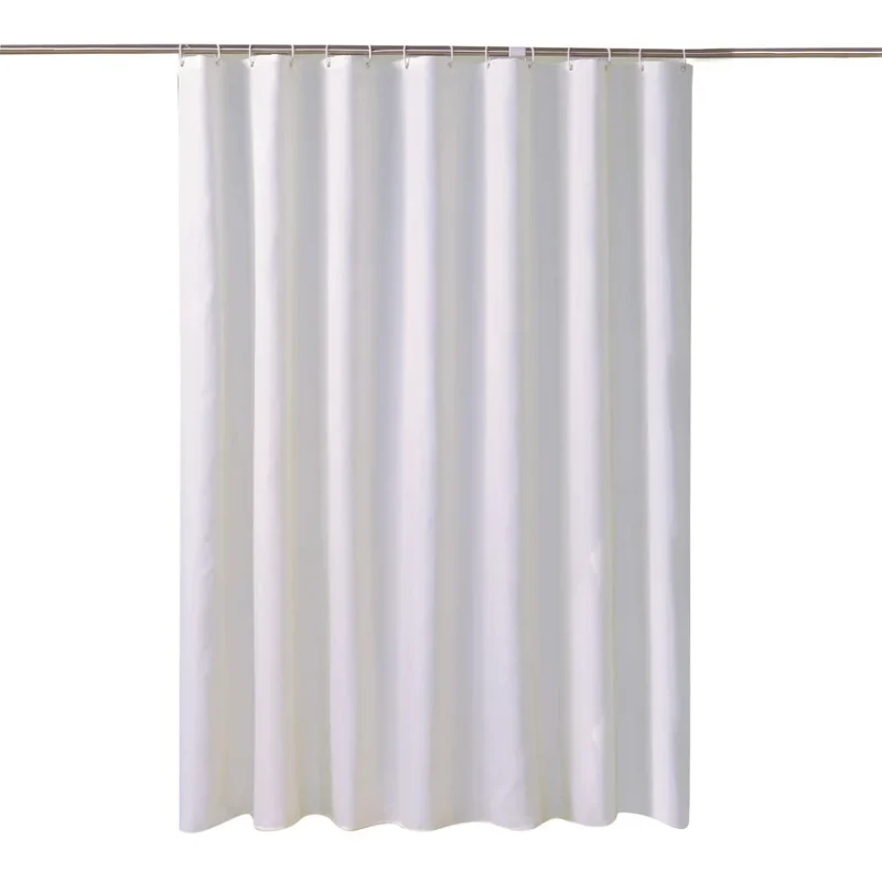 Waterproof white polyester shower curtain - Image 6