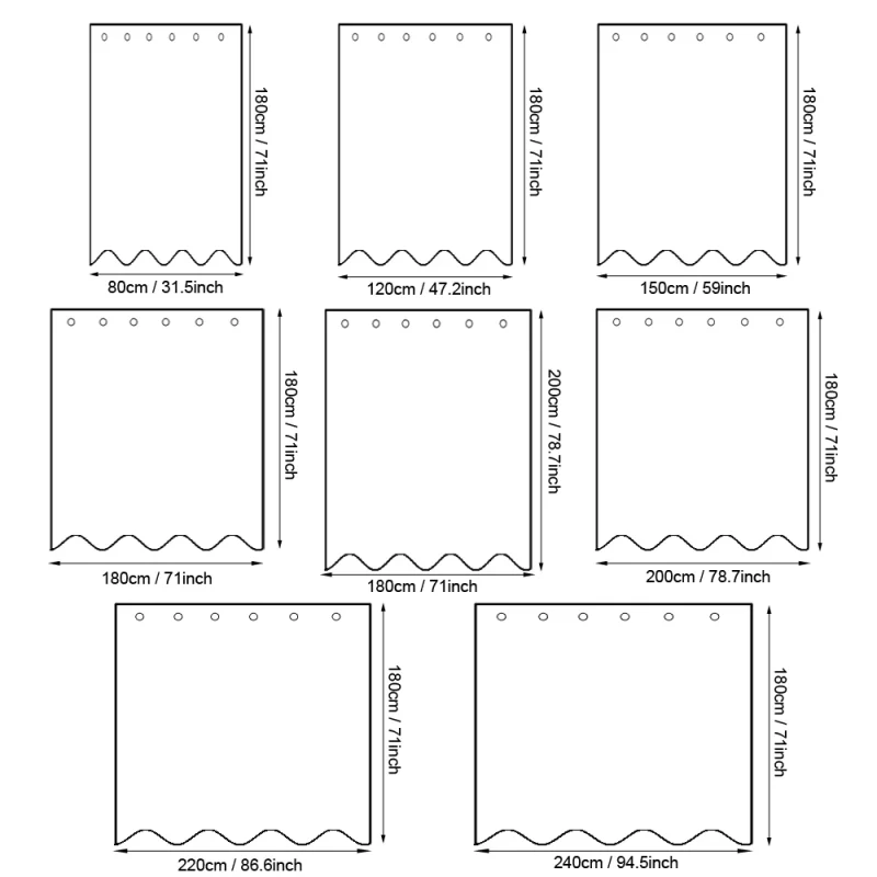 Premium PEVA shower curtain - Image 4