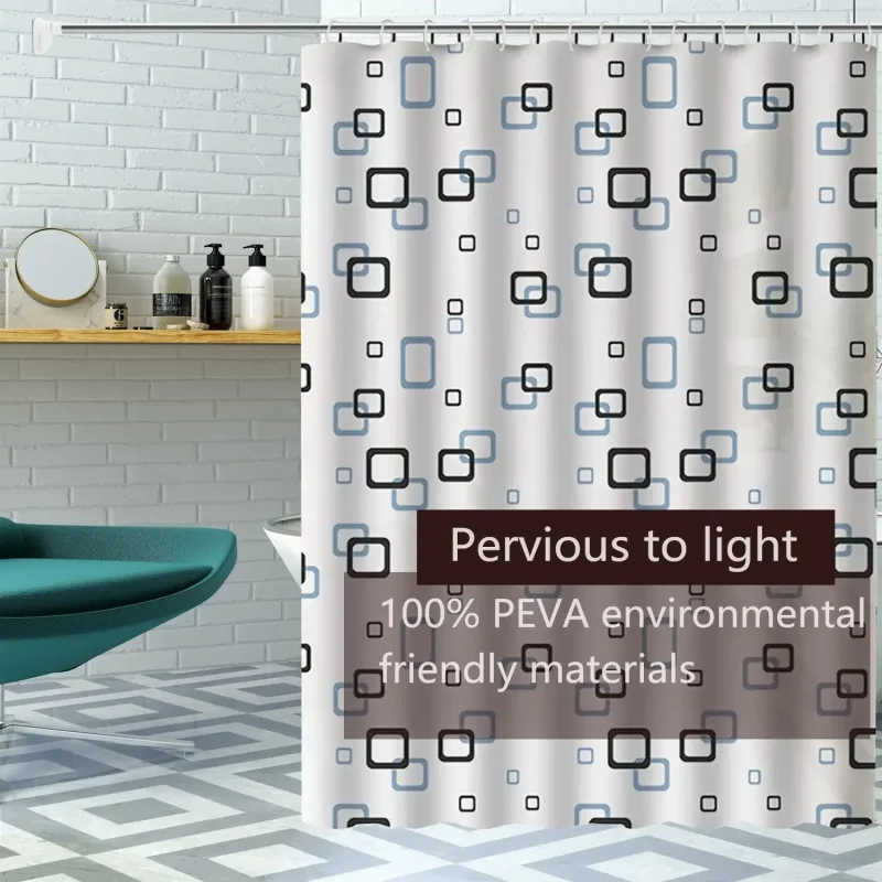 Rideau de douche étanche en polyester – Image 3