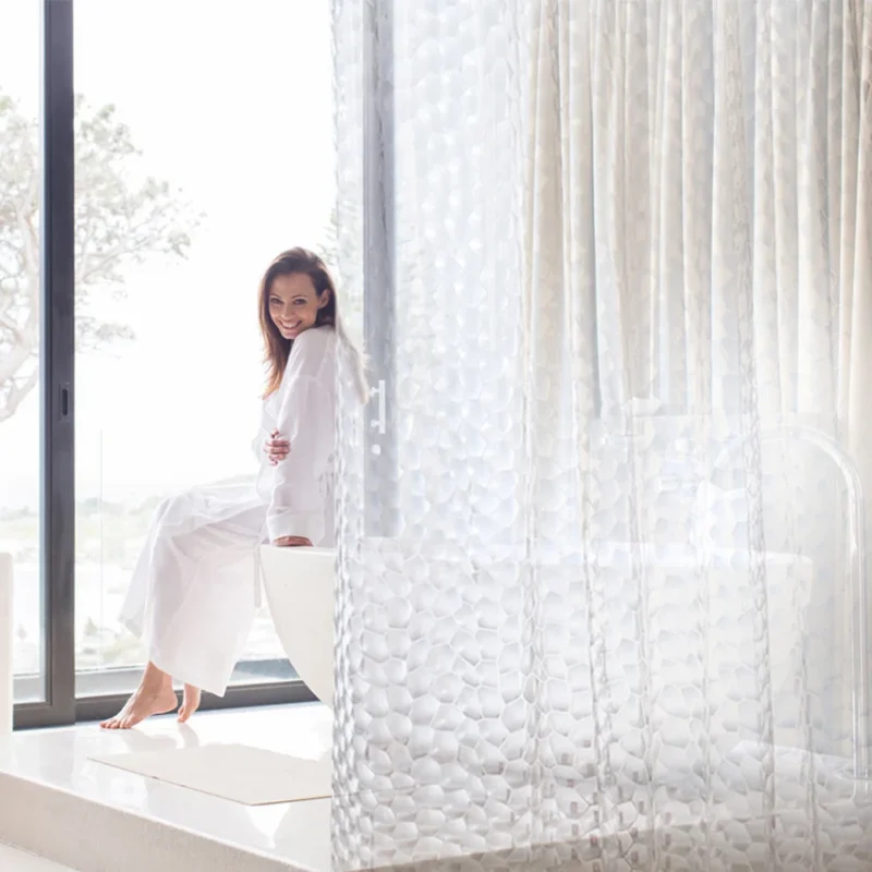 Modern PEVA shower curtain - Image 4