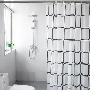 Rideau de douche moderne en polyester