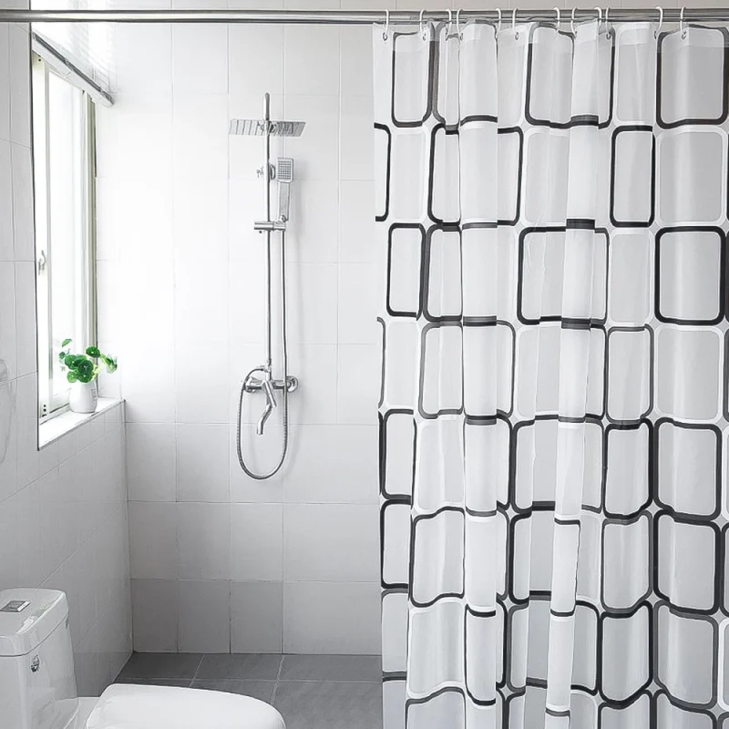 Rideau de douche moderne en polyester