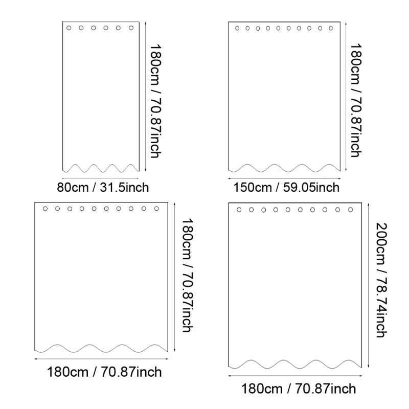 Modern & waterproof shower curtain - Image 5