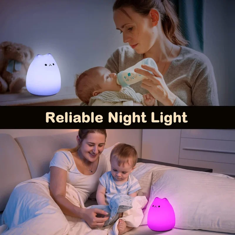 Veilleuse LED en forme de chat mignon – Image 4