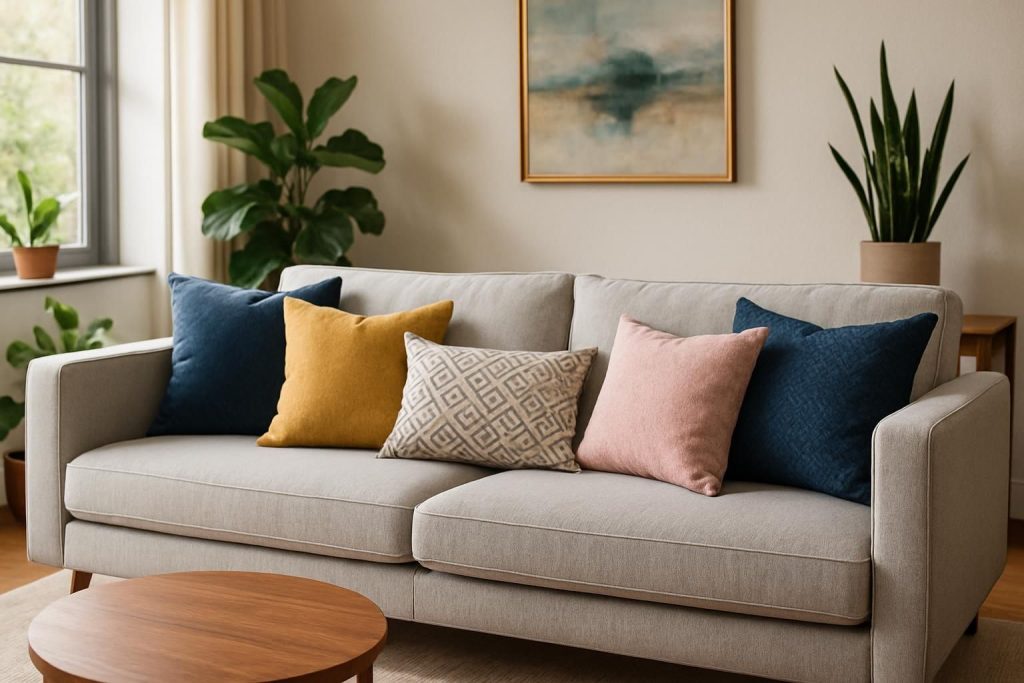 Comment décorer un canapé avec des coussins ?