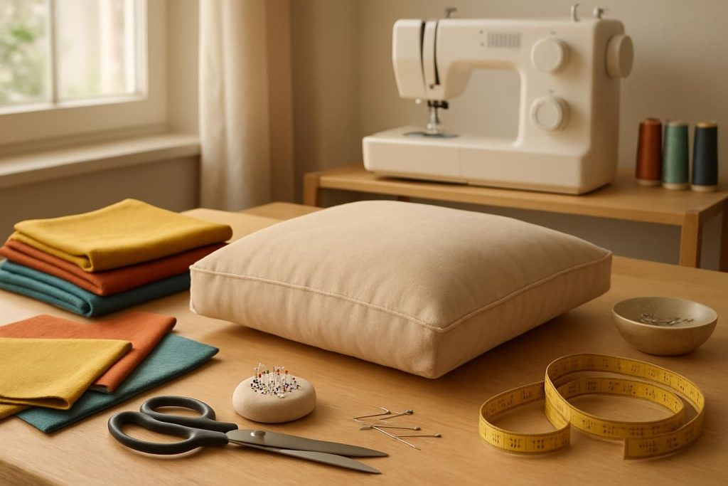 Comment faire une housse de coussin épais sans fermeture éclair ?