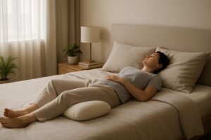 Découvrez les bienfaits de dormir avec un coussin entre les jambes : amélioration de l'alignement de la colonne vertébrale, réduction des douleurs lombaires et optimisation du confort durant la nuit. Apprenez comment cette simple astuce peut transformer vos nuits en moments de détente et de bien-être.