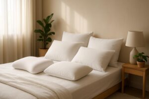 Découvrez comment choisir le coussin idéal pour un sommeil réparateur. Notre guide vous aide à comprendre les différents types de coussins, leurs avantages et comment ils peuvent améliorer votre confort nocturne.