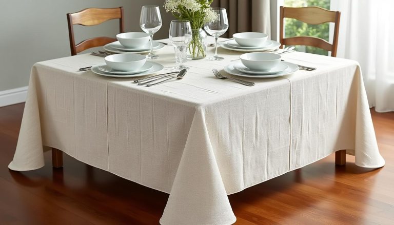 Combien de rabat pour une nappe sur table carrée ?