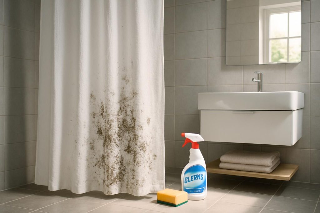 Comment enlever le moisi sur un rideau de douche ?