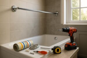 Découvrez notre guide pratique sur l'installation d'une barre de rideau de douche. Suivez nos étapes simples pour fixer votre barre facilement et efficacement, tout en ajoutant une touche décorative à votre salle de bain.