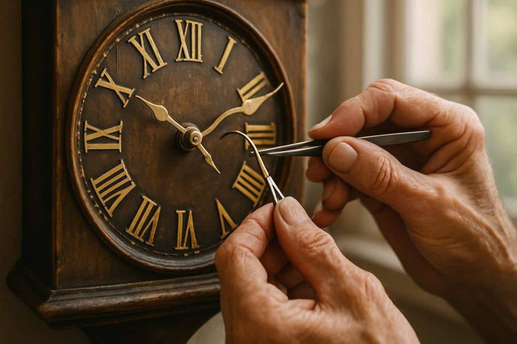 Comment redresser une aiguille courbée sur une horloge murale ​?