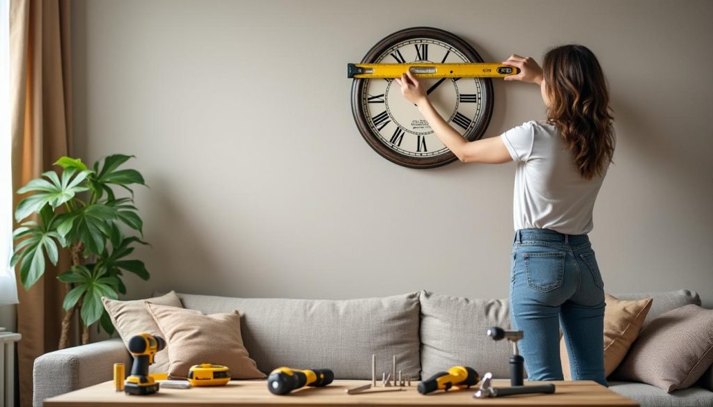 How to hang a wall clock?