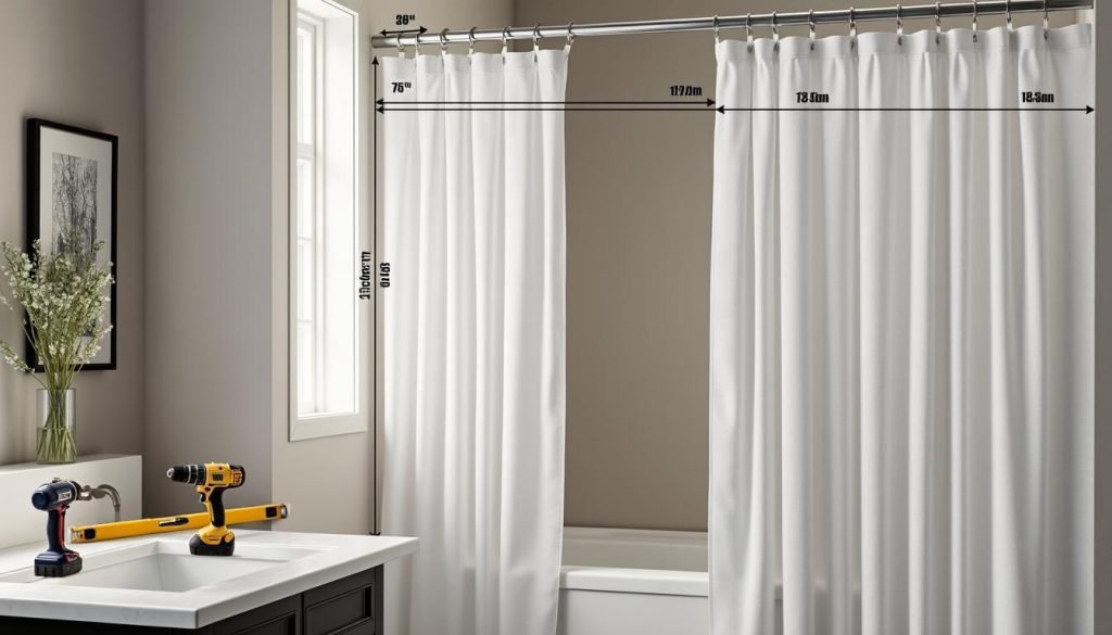 How to install a shower curtain?