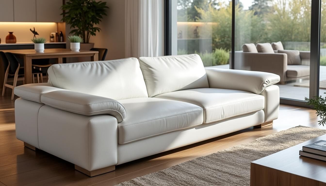 Découvrez nos conseils pratiques pour nettoyer efficacement votre canapé blanc en cuir. Apprenez les techniques et produits adaptés pour préserver la beauté et la longévité de votre meuble tout en éliminant les taches et la poussière.