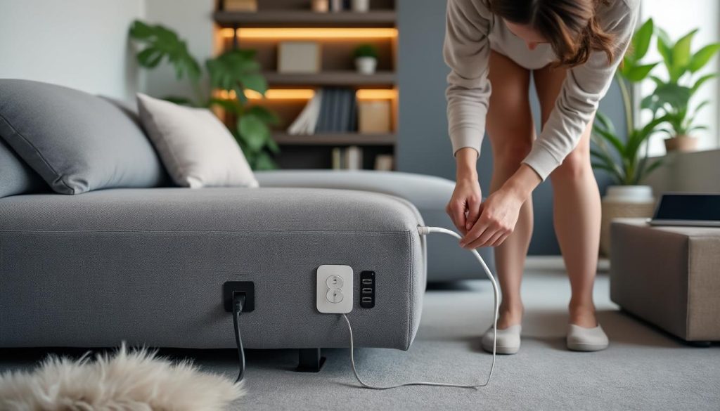 Comment brancher un canapé électrique ?