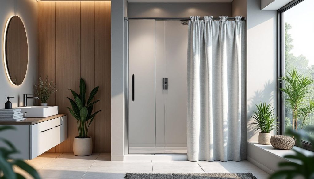 Comment cacher une cabine de douche d’un rideau ?