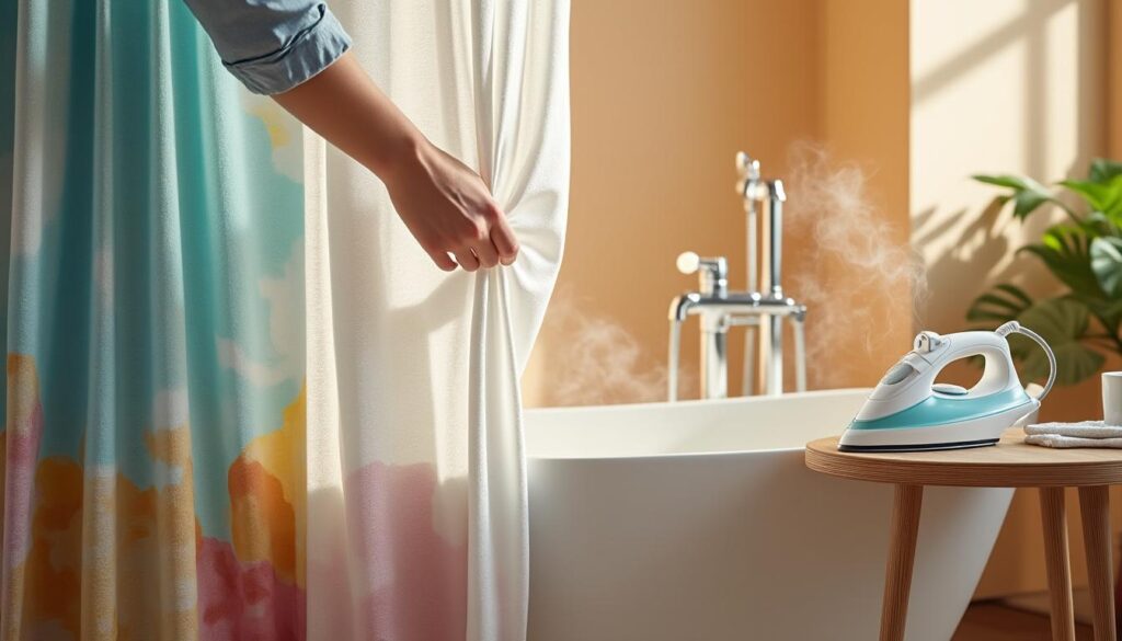 Comment défroisser un rideau de douche ?