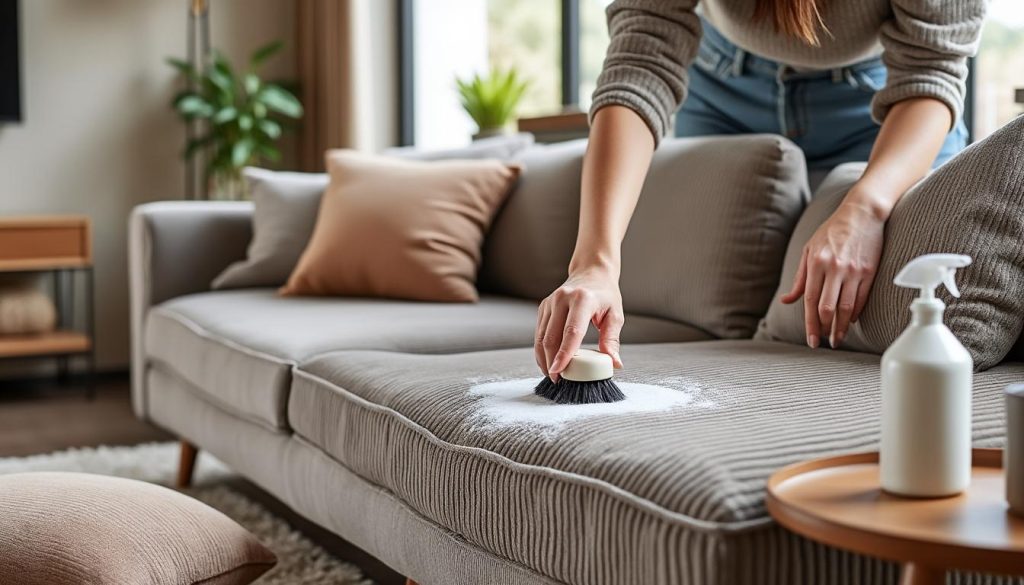 Comment nettoyer un canapé en velours cotelé ?