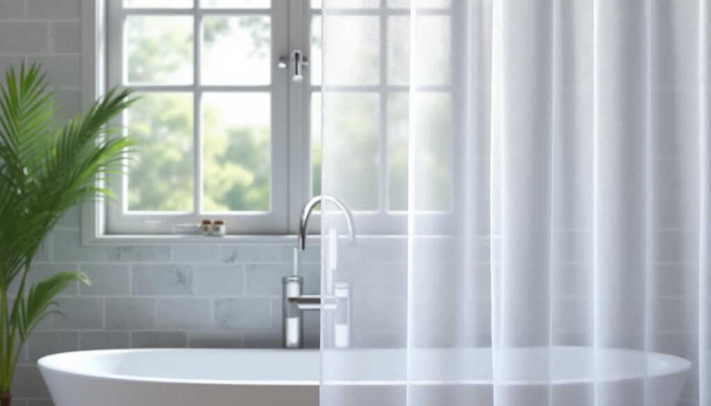 En quelle matière est un rideau de douche peva ?