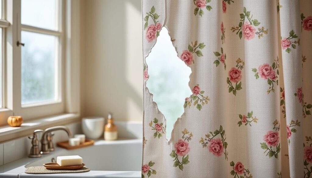 Est-il normal que mon rideau de douche se dechire ?