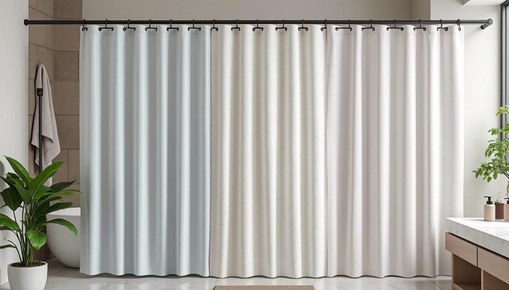 Quelle matière de rideau de douche est antistatique ?