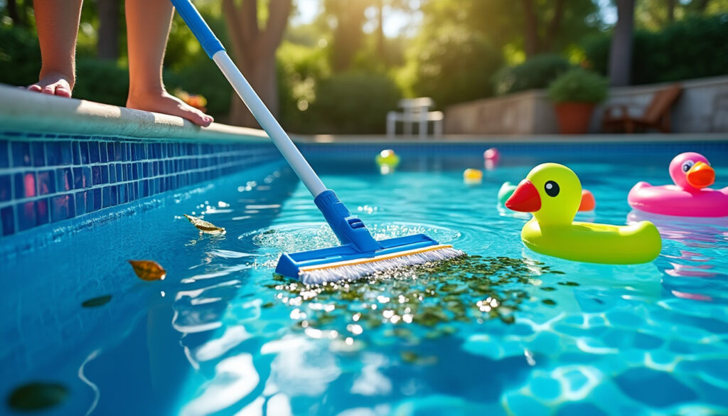 Comment nettoyer le fond de la piscine sans aspirateur ?