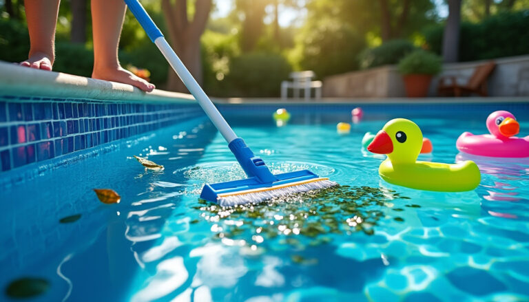 Comment nettoyer le fond de la piscine sans aspirateur ?