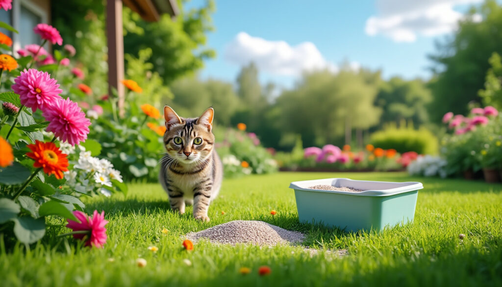 Peut-on jeter la litière dans le jardin ?