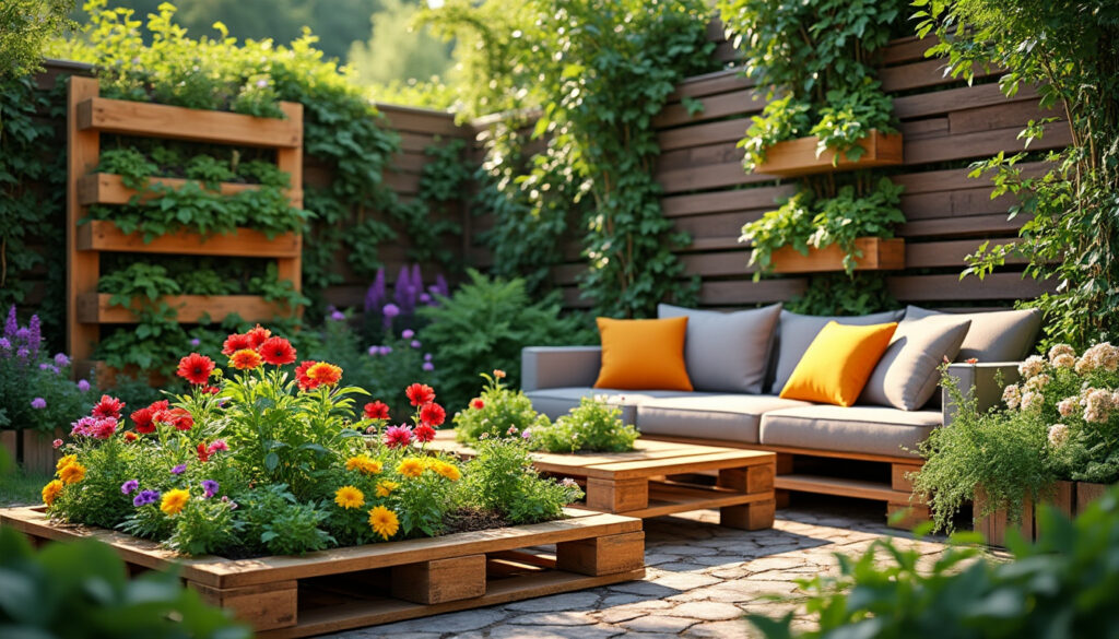 Que faire avec des palettes dans un jardin ?