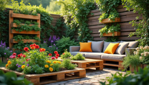découvrez des idées créatives et faciles pour recycler des palettes en bois dans votre jardin : meubles, décorations, jardinières, clôtures et bien plus encore pour aménager un espace extérieur original et fonctionnel.