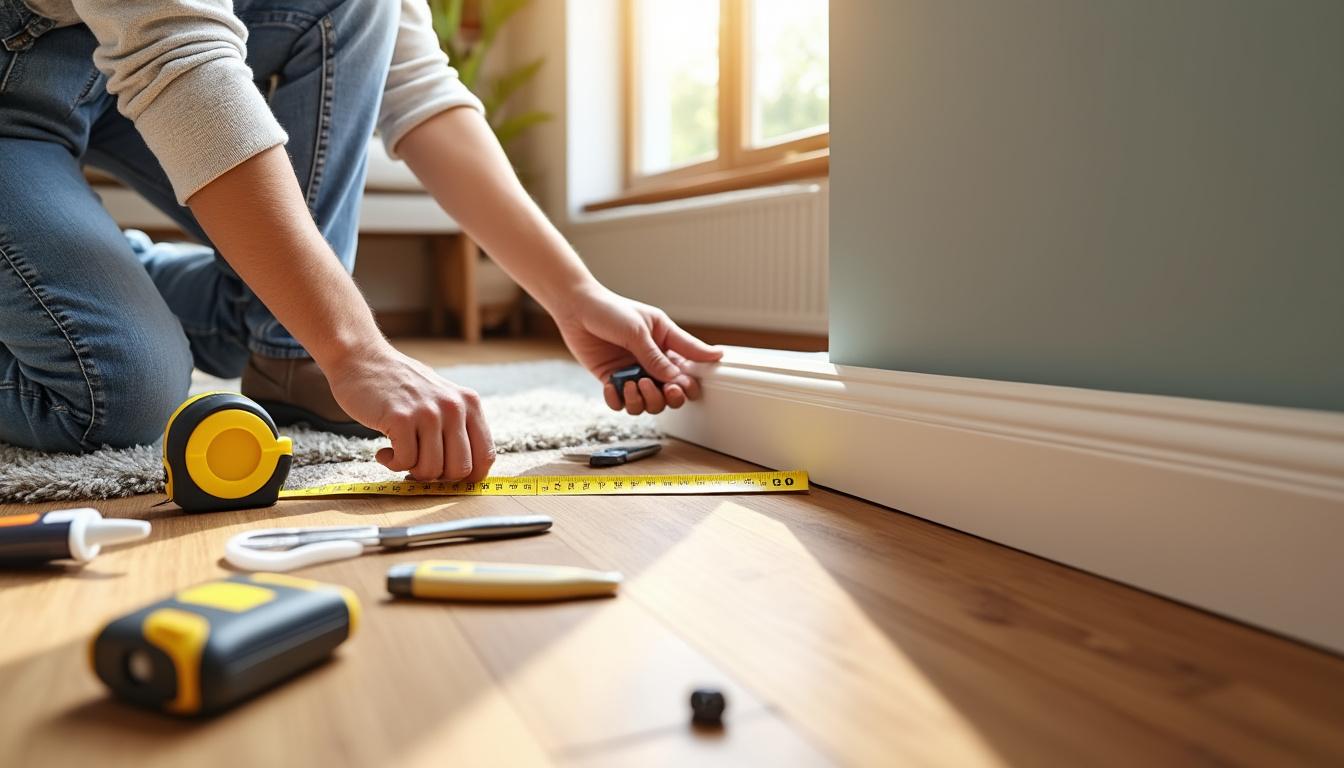 Comment installer une plinthe sans outil professionnel ?