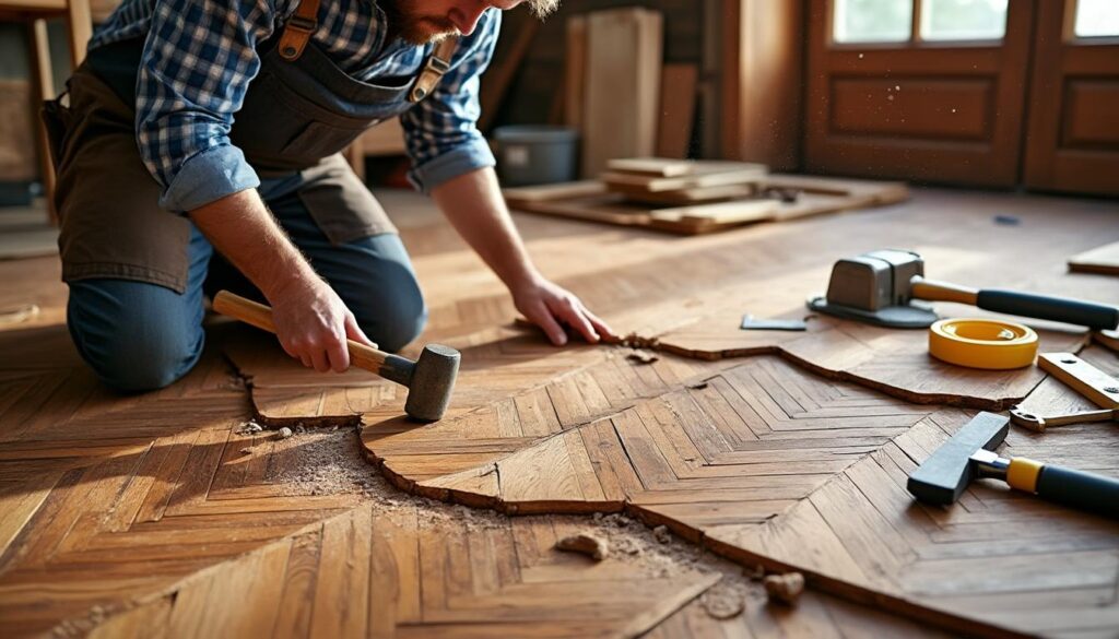 Comment réparer un parquet abîmé ?