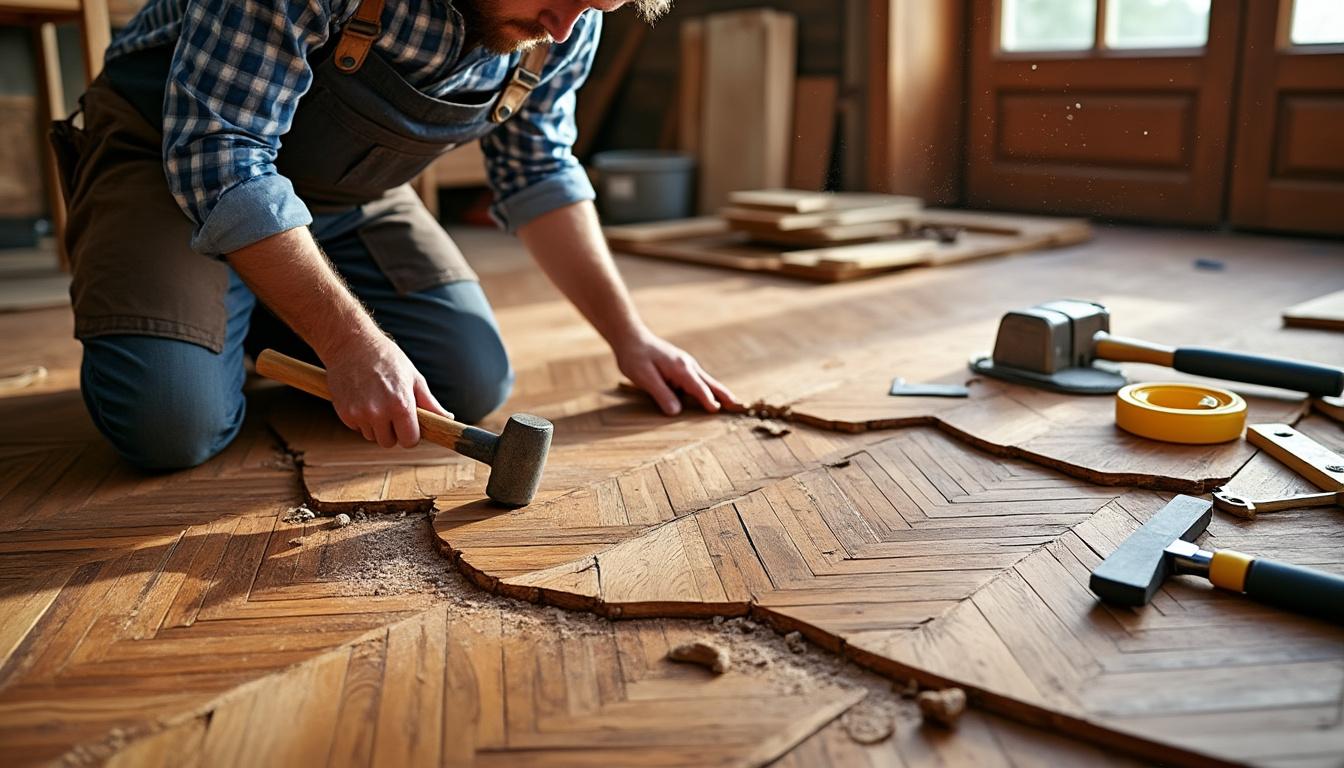 Comment réparer un parquet abîmé ?