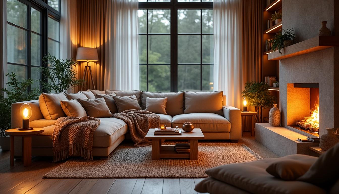 Comment créer une ambiance chaleureuse dans le salon ?